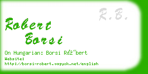 robert borsi business card